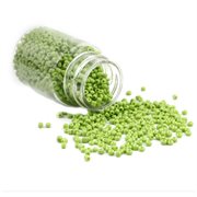 Seed beads. 2 mm. 30 gram/1800 stk. i plastrør. Lime.